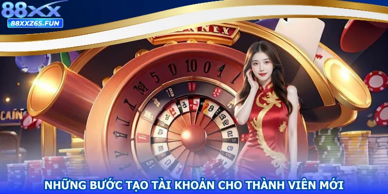 Những bước tạo tài khoản cho thành viên mới tham gia